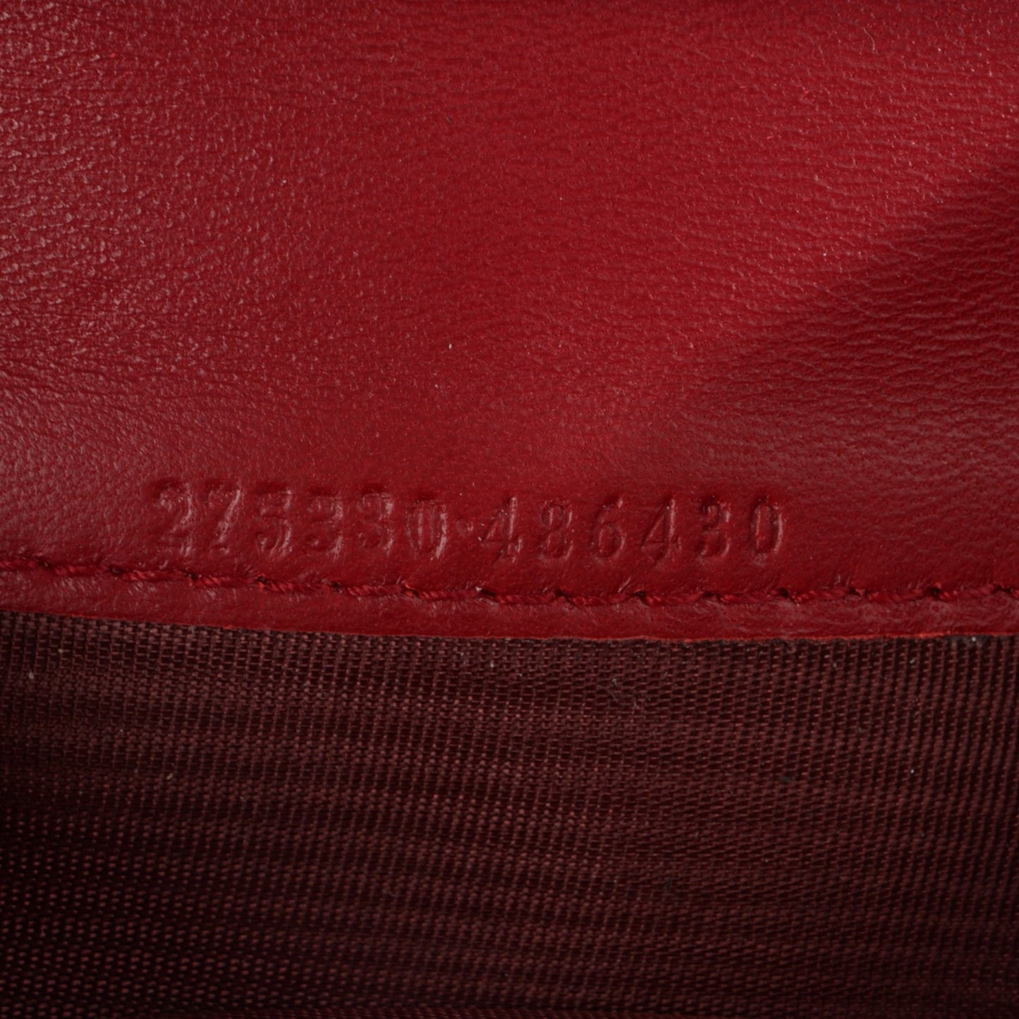 Calfskin Skull Continental Wallet Red