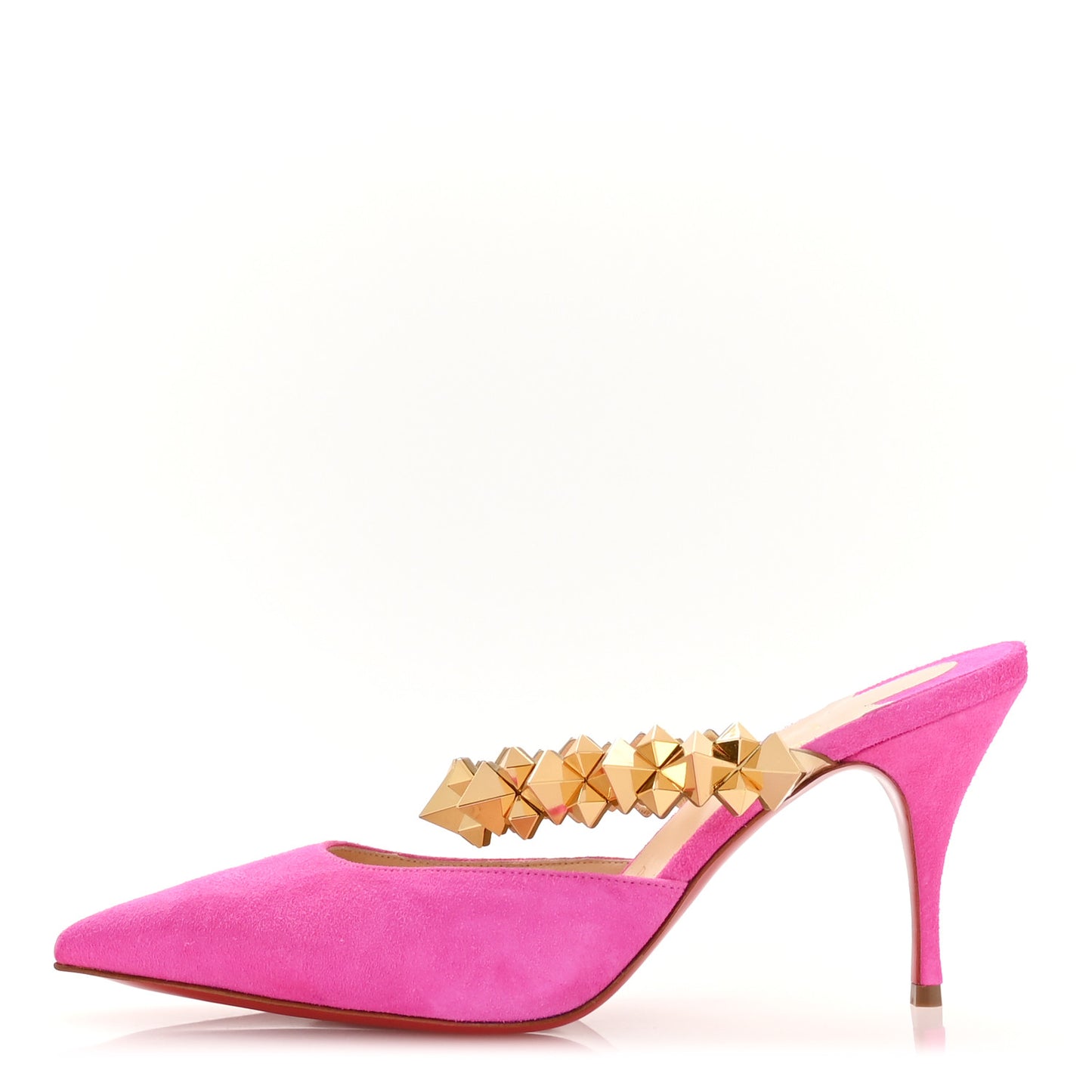 Veau Velours Specchio Planet Choc 80 Mule 36.5 Diva Pink