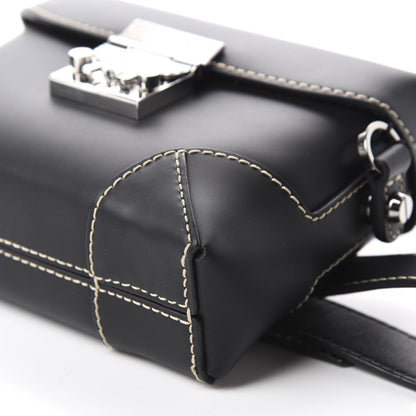 MCM Calfskin Ottomar Monogram Soft Berlin Belt Bag Black 8 of 10