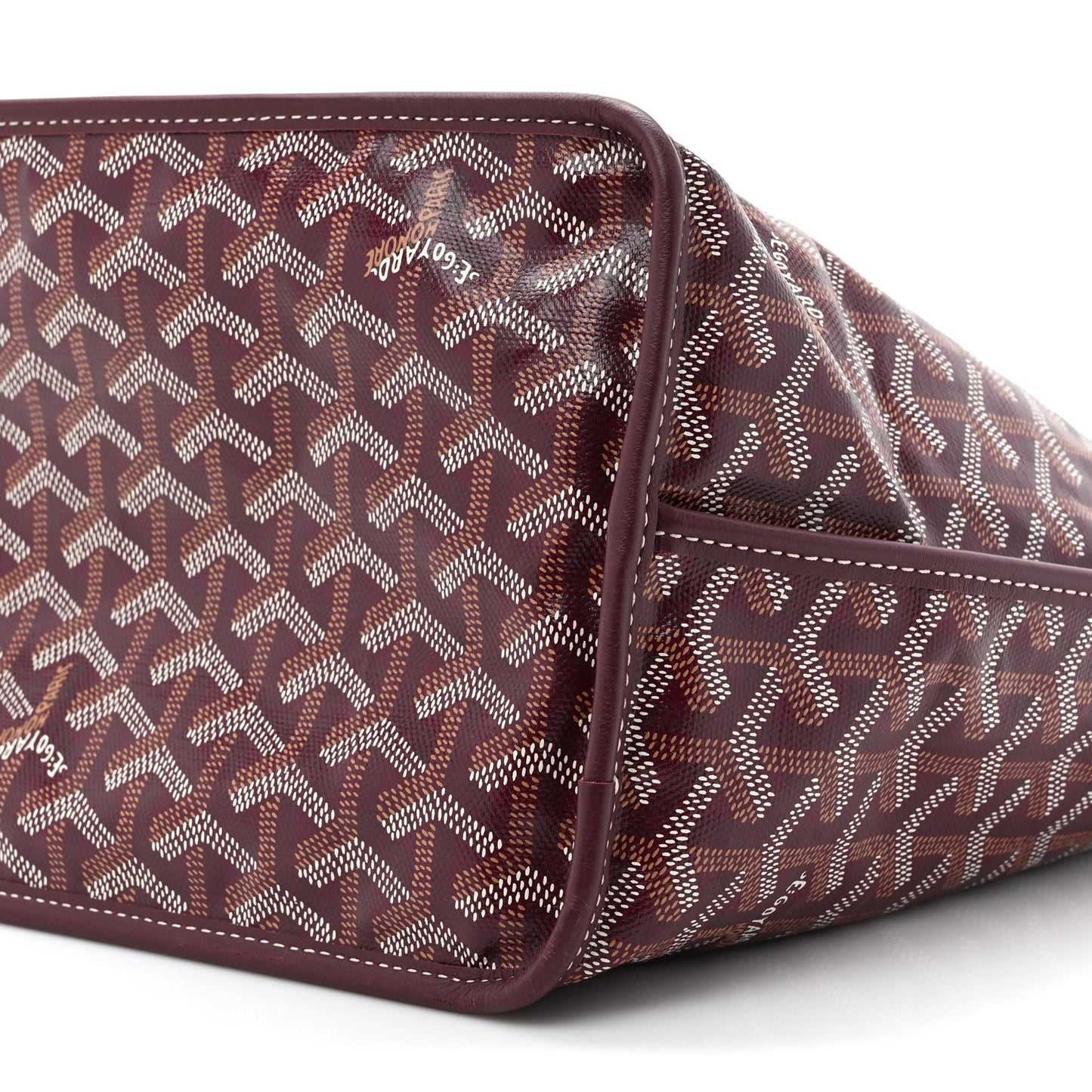Goyardine Reversible Anjou PM Burgundy