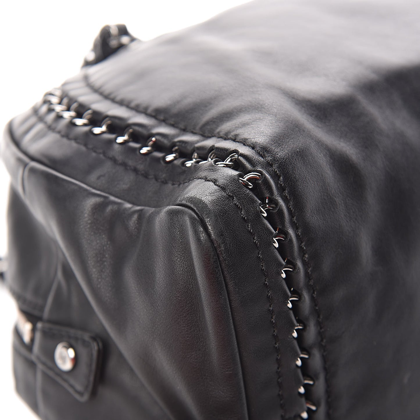 Smooth Calfskin Medium Luxe Ligne Bowler Black