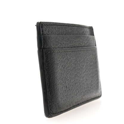 Gucci Calfskin Boar Effect GG Marmont Card Holder Black 3 of 6
