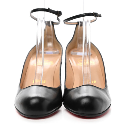 Christian Louboutin Nappa Chironde 70 Ankle Strap Pumps 38 Black 2 of 9
