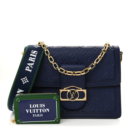 Louis Vuitton Empreinte Monogram Dauphine MM Blue Myrtle 3 of 10