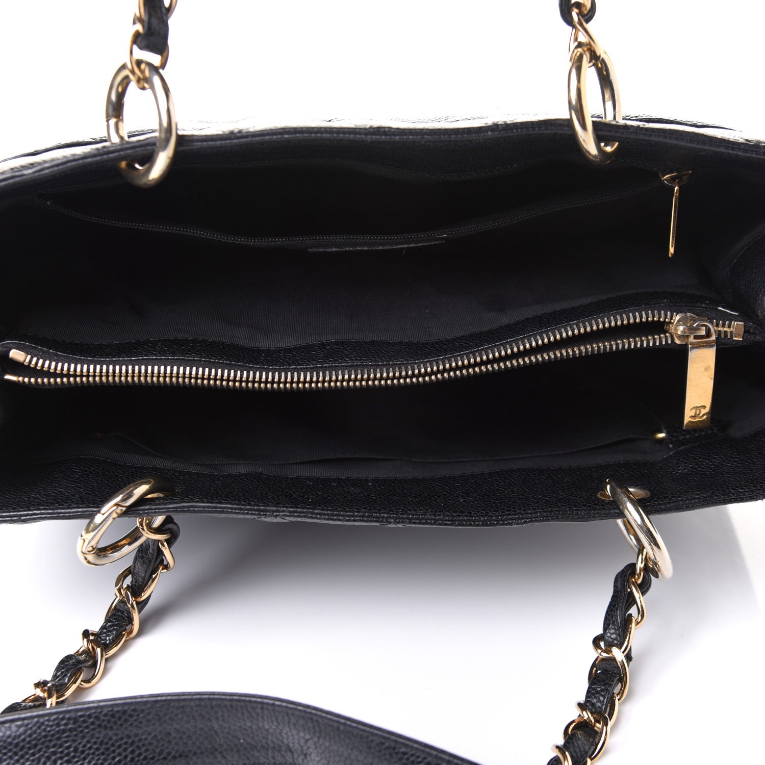 Chanel Caviar Quilted Grand Shopping Tote GST Black 5 of 12