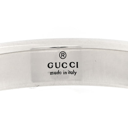 Gucci Sterling Silver Signature GG Narrow Band Ring 63 10.25 4 of 4