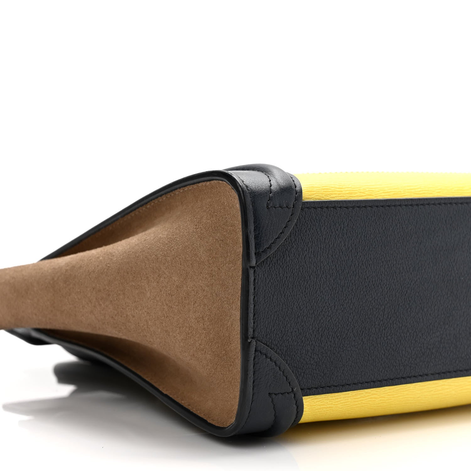 Celine Leige Calfskin Suede Tri-color Nano Luggage Multicolor 6 of 7