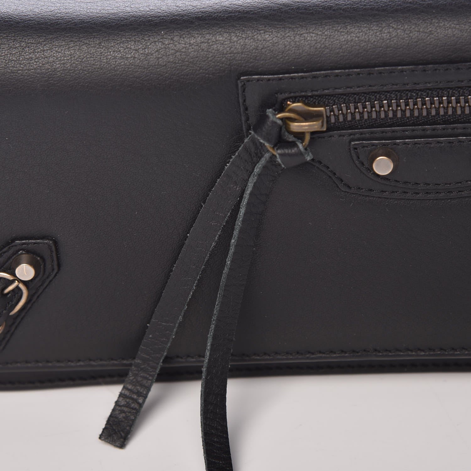 Balenciaga Calfskin Classic Hardware City Long Clutch Black 9 of 9