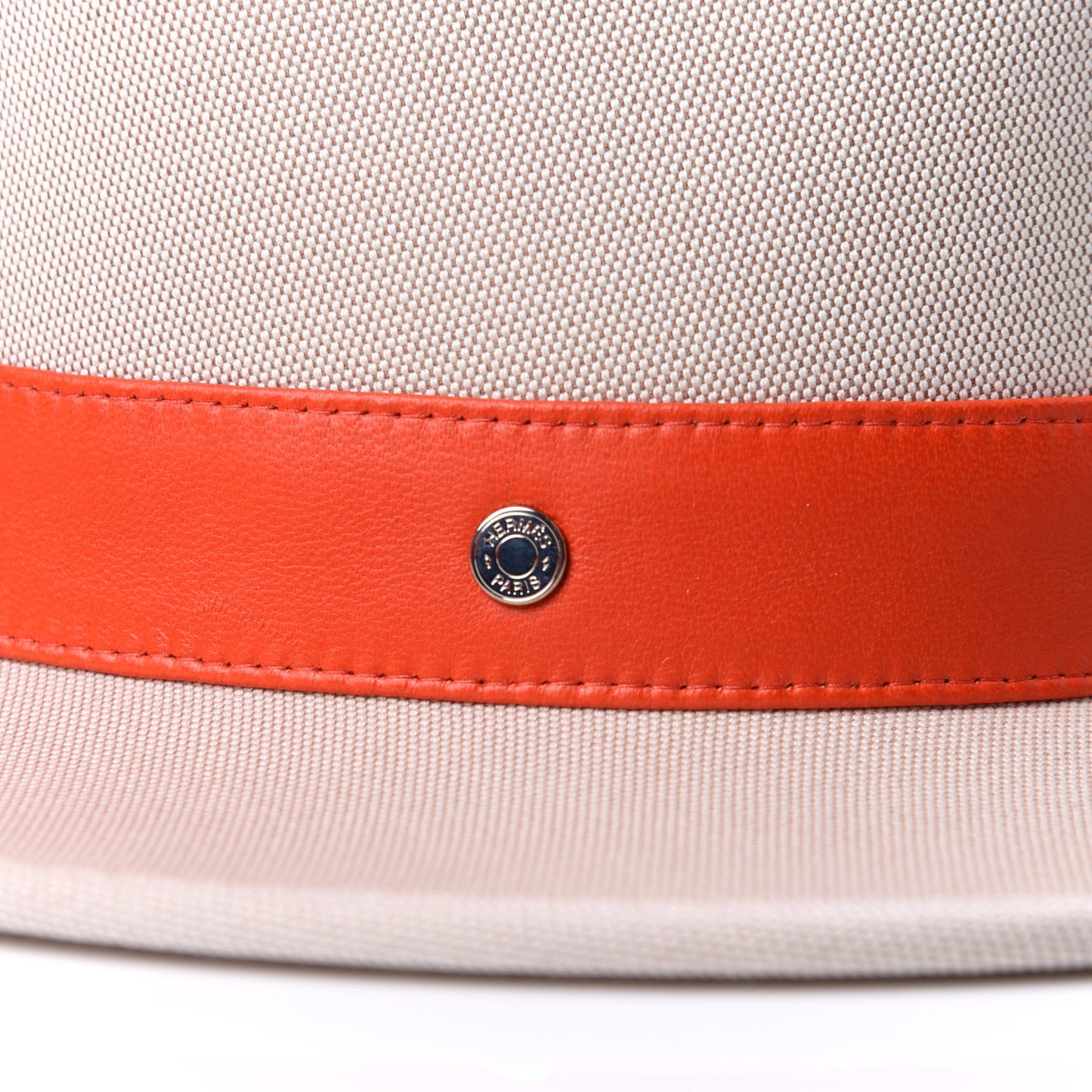Toile Lambskin Ossie Hat 56 Noisette Rubis