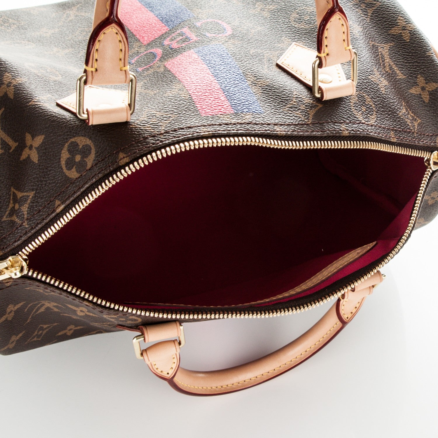 Louis Vuitton Monogram My LV Heritage Speedy Bandouliere 30 Fuchsia Violet 5 of 6