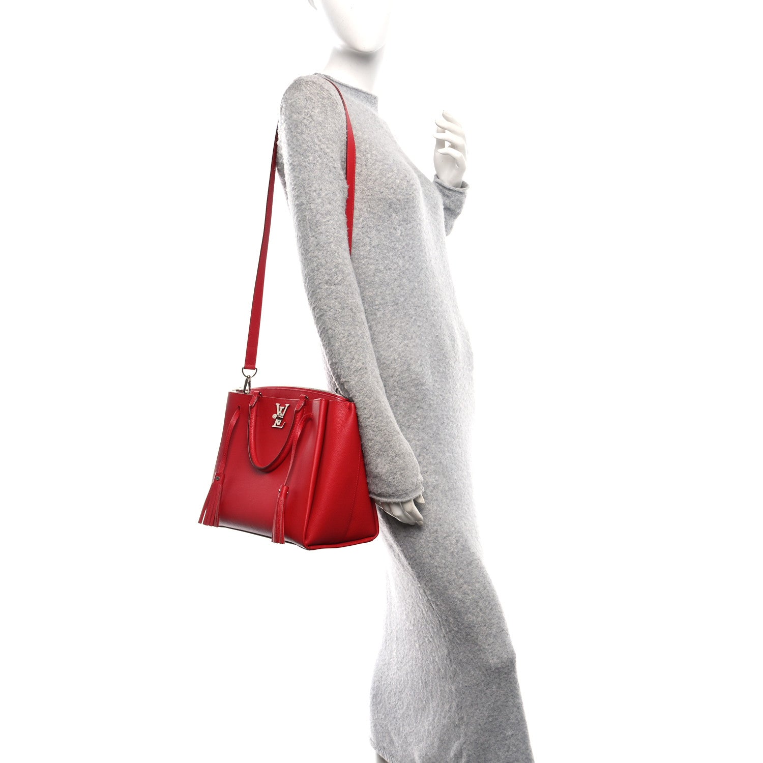 Louis Vuitton Calfskin Lockmeto Rubis 2 of 10