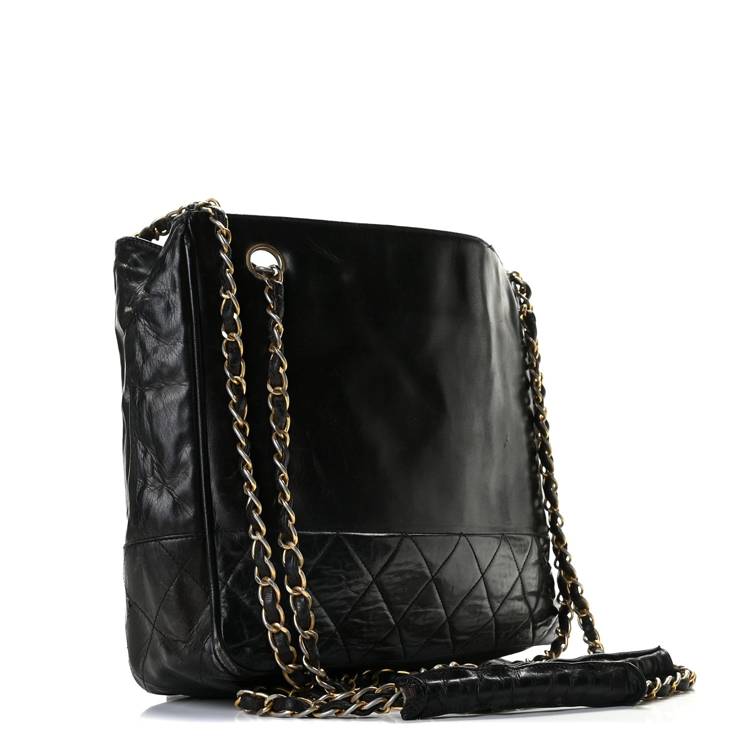 Chanel Lambskin Quilted Shoulder Bag Black 2 of 16