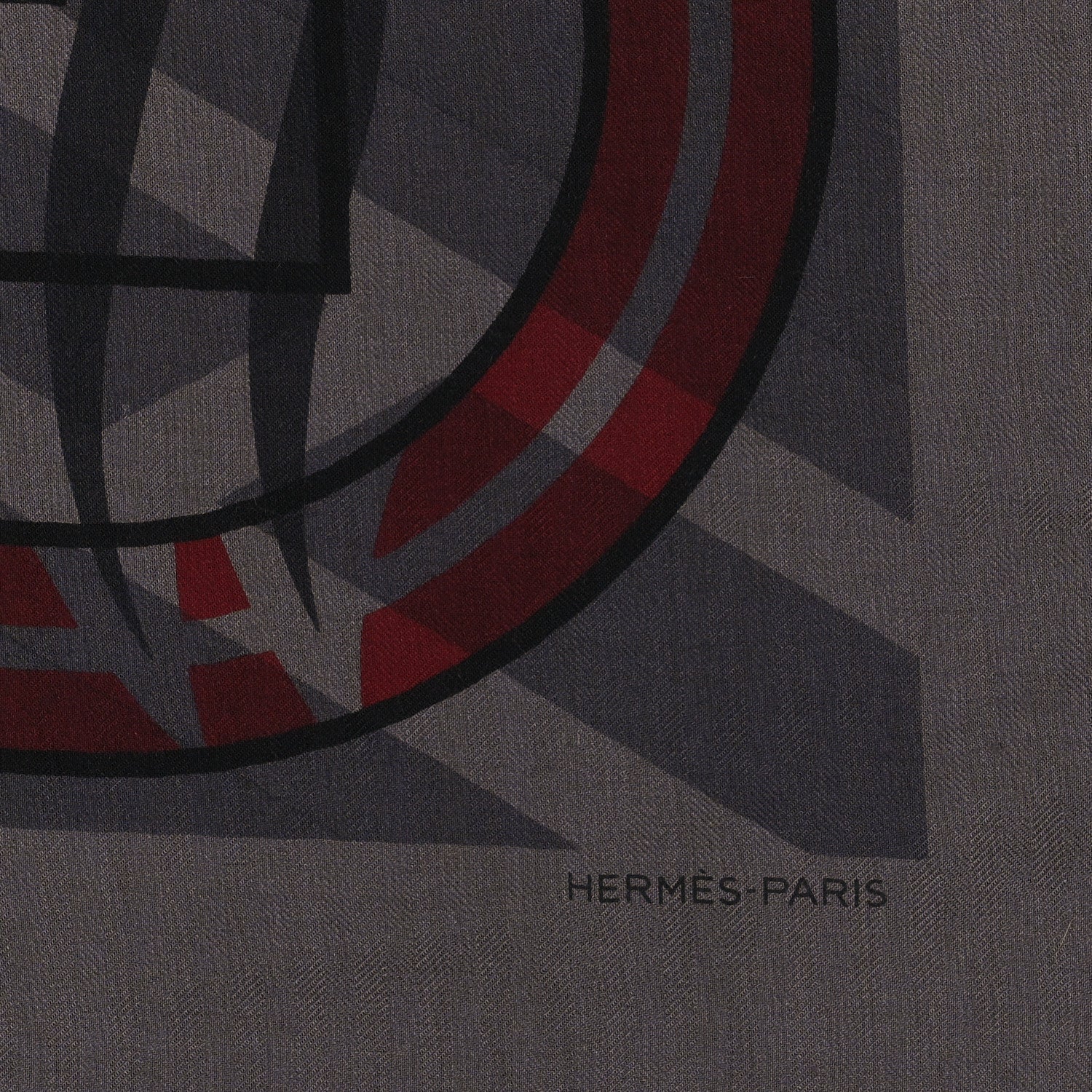 Hermes Cashmere Silk Quadridge Scarf 140 2 of 3