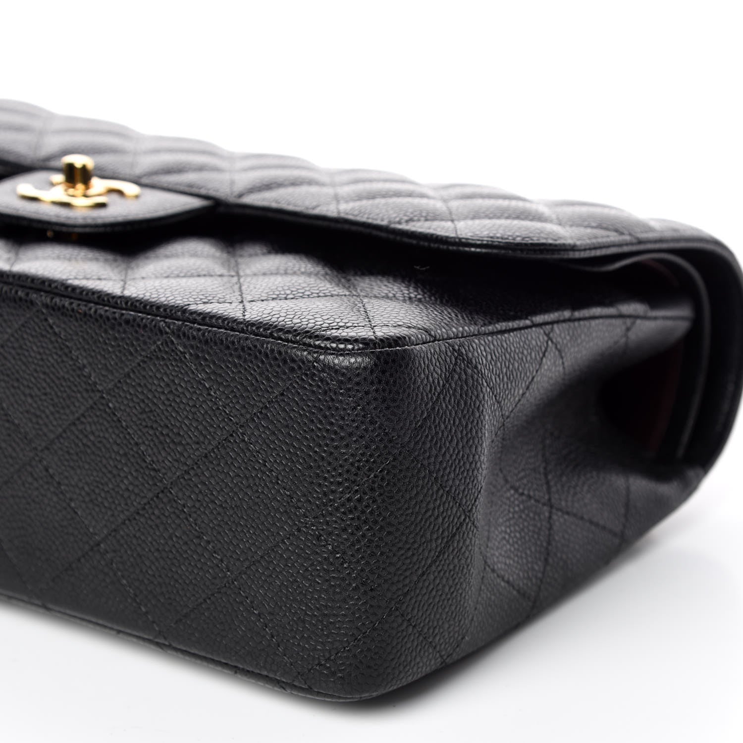 Chanel Caviar Quilted Jumbo Double Flap Black 6 of 9