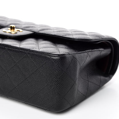 Chanel Caviar Quilted Jumbo Double Flap Black 6 of 9