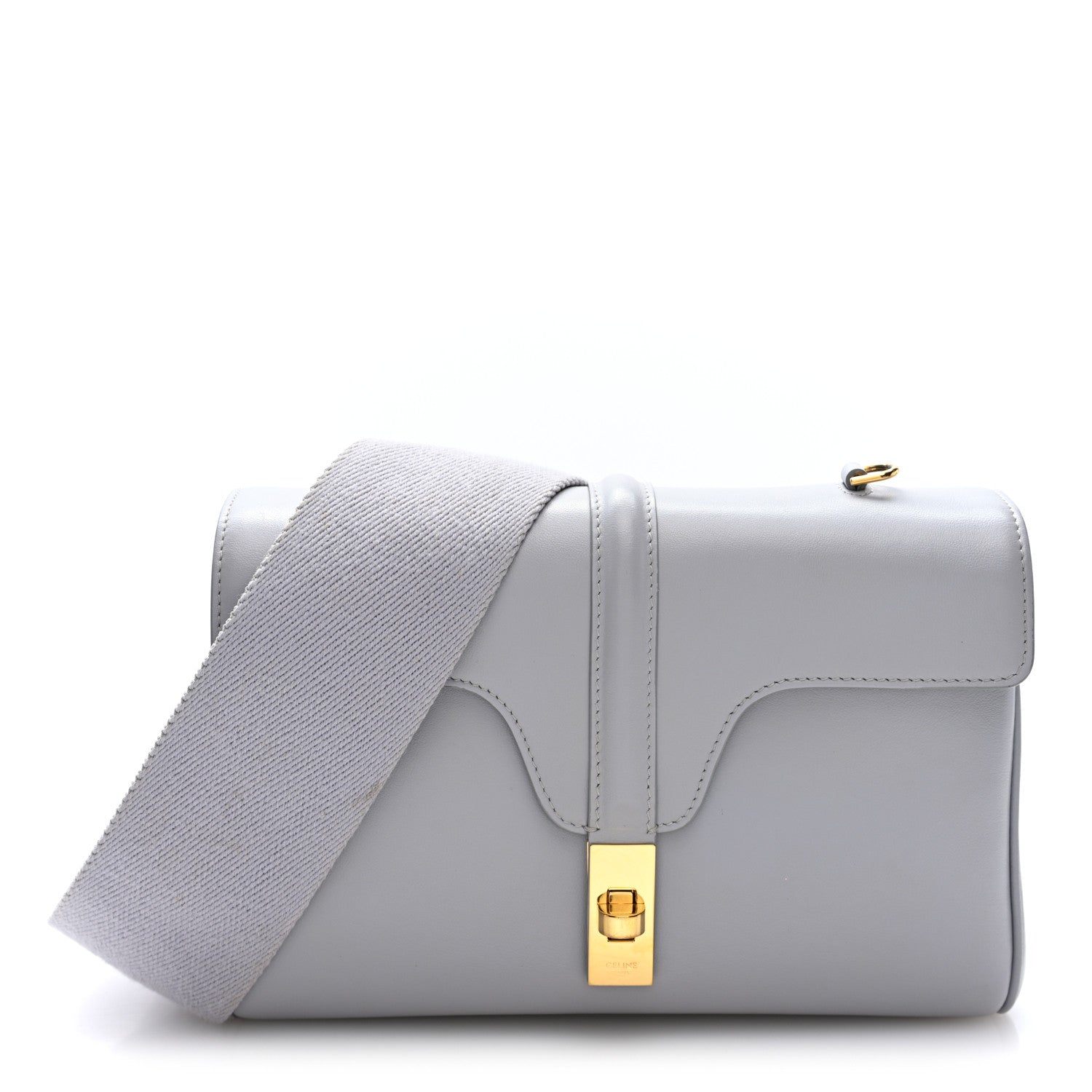 Celine Smooth Calfskin Teen Soft 16 Shoulder Bag Light Grey 1 of 9