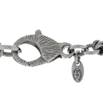 Chanel Crystal CC Multi Strand Chain Necklace Silver 4 of 5