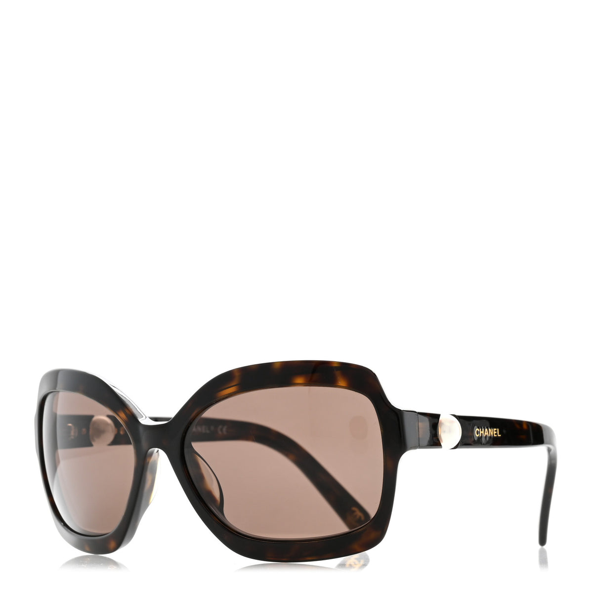 Chanel Acetate Pearl Sunglasses 5132-H-A Tortoise 1 of 7