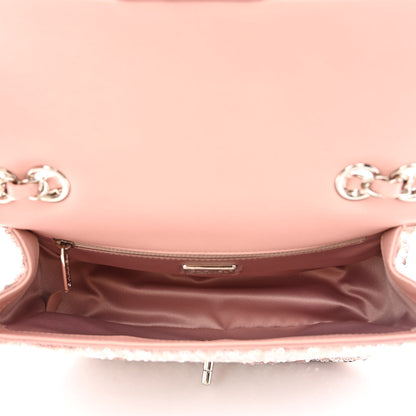 Chanel Sequin Mini Flap Light Pink Silver 4 of 10
