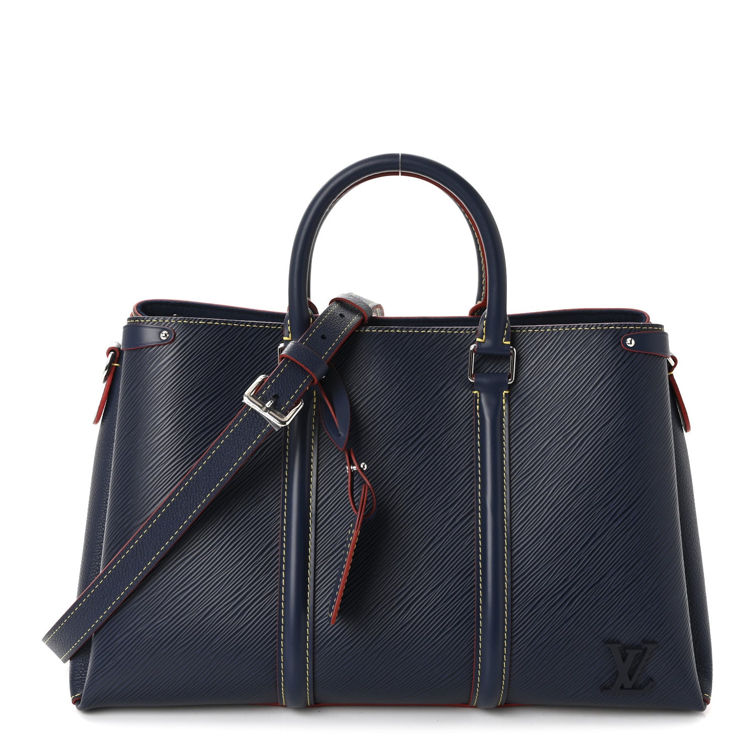 Louis Vuitton Epi Soufflot MM NM Marine Rouge 1 of 10