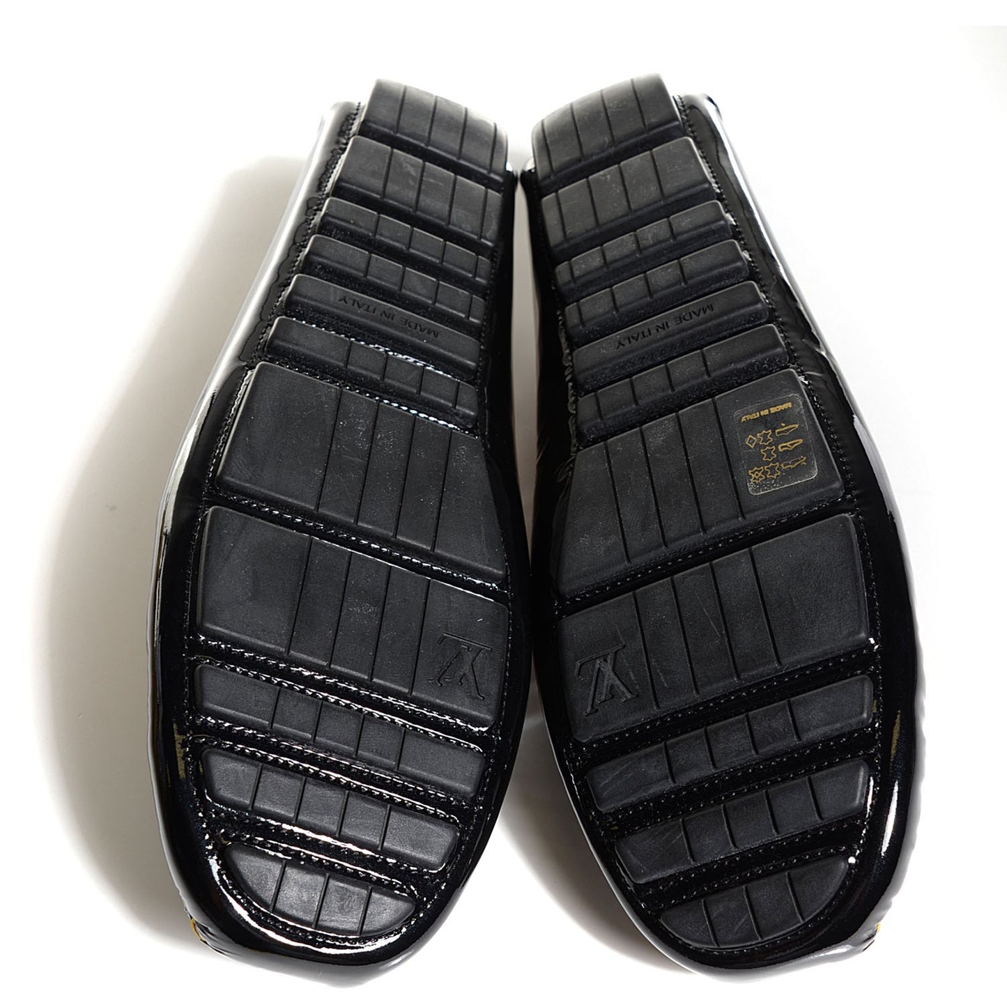 Patent Vachetta Zen Driving Loafers 41 6.5 Black