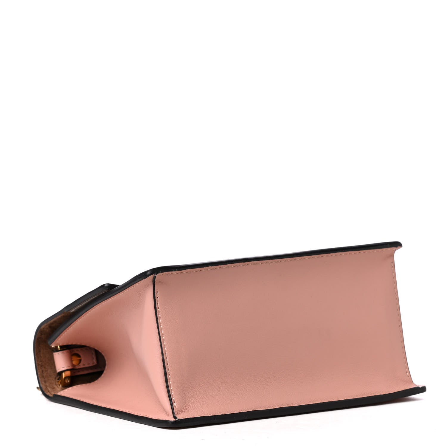 Fendi Vitello Grace Matte Small Kan U Shoulder Bag Rosa Bourbon 3 of 4