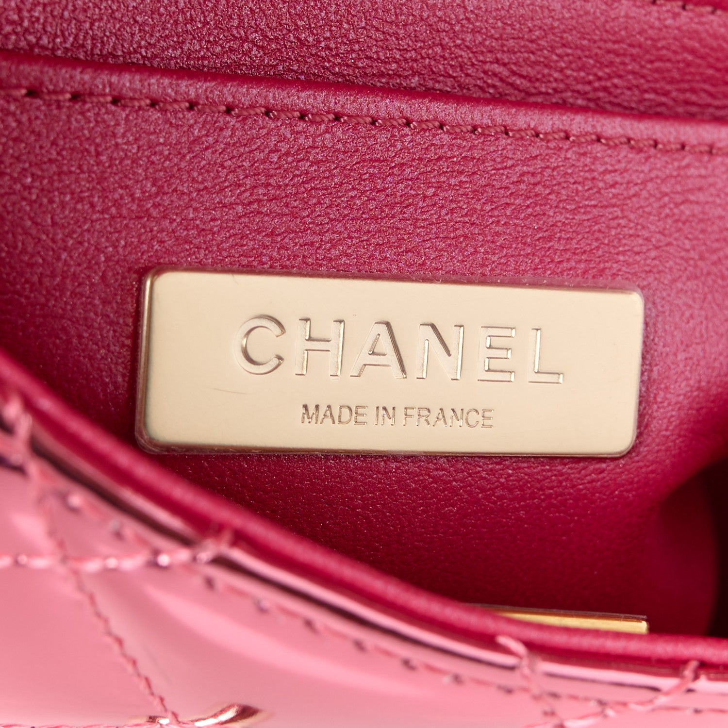 Chanel Mirror Calfskin Metallic Lambskin Quilted Hollywood Boulevard Mini Flap With Star Coin Purse Pink 6 of 13
