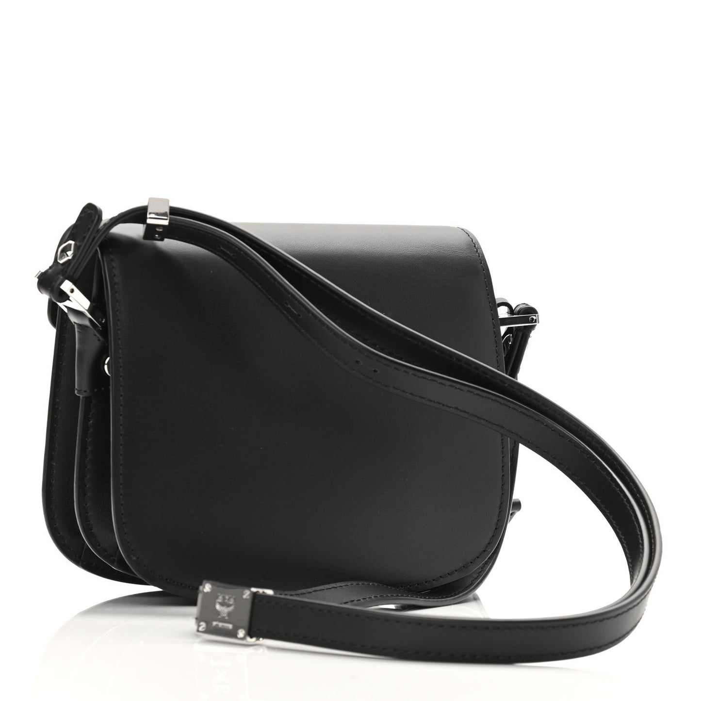 Calfskin Mini Patricia Crossbody Bag Black
