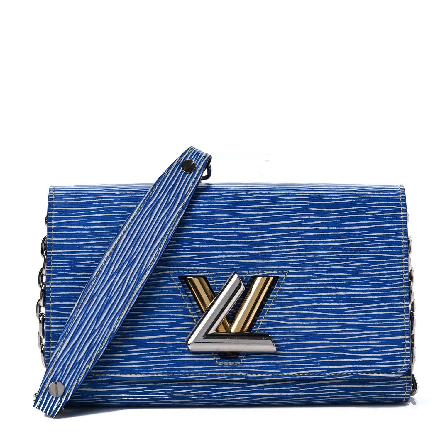 Louis Vuitton Epi Twist Chain Wallet Denim Light 1 of 7