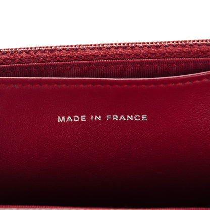 Chanel Caviar Quilted Wallet On Chain WOC Dark Red 7 of 8