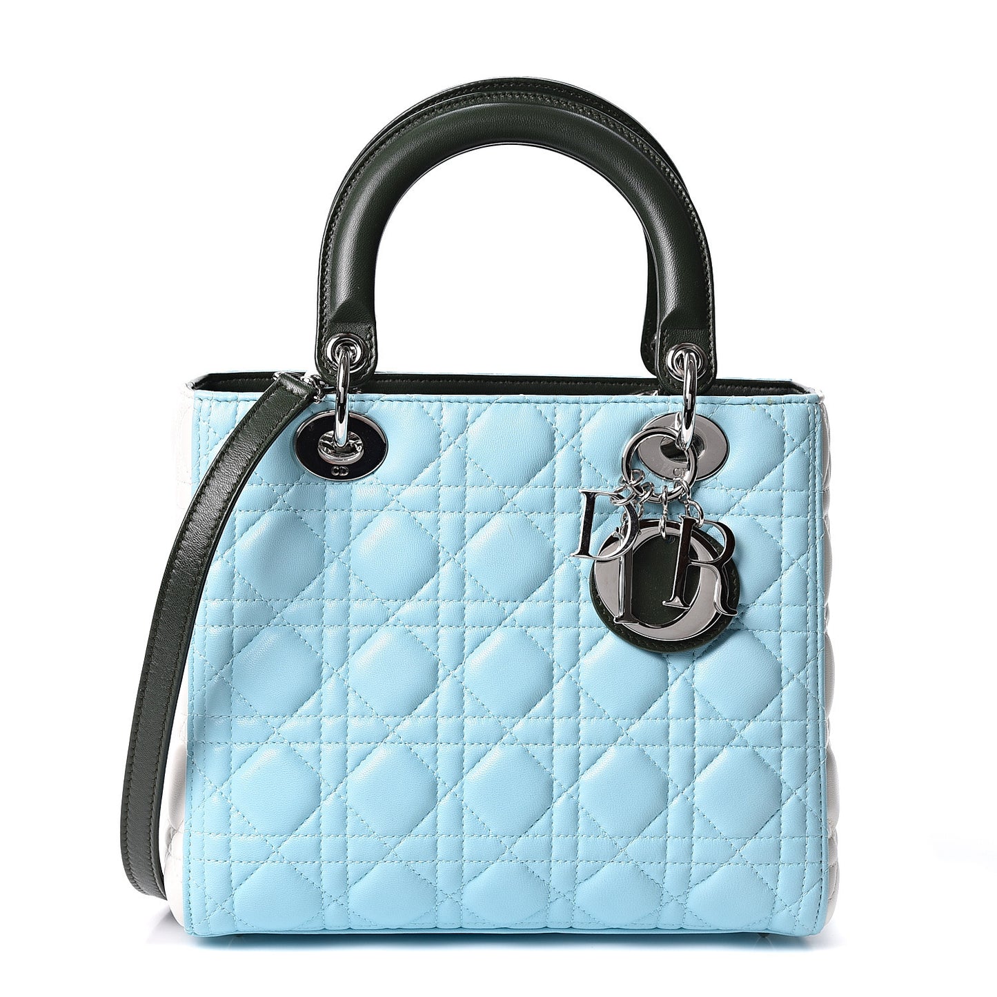 Lambskin Cannage Medium Tri-Color Lady Dior
