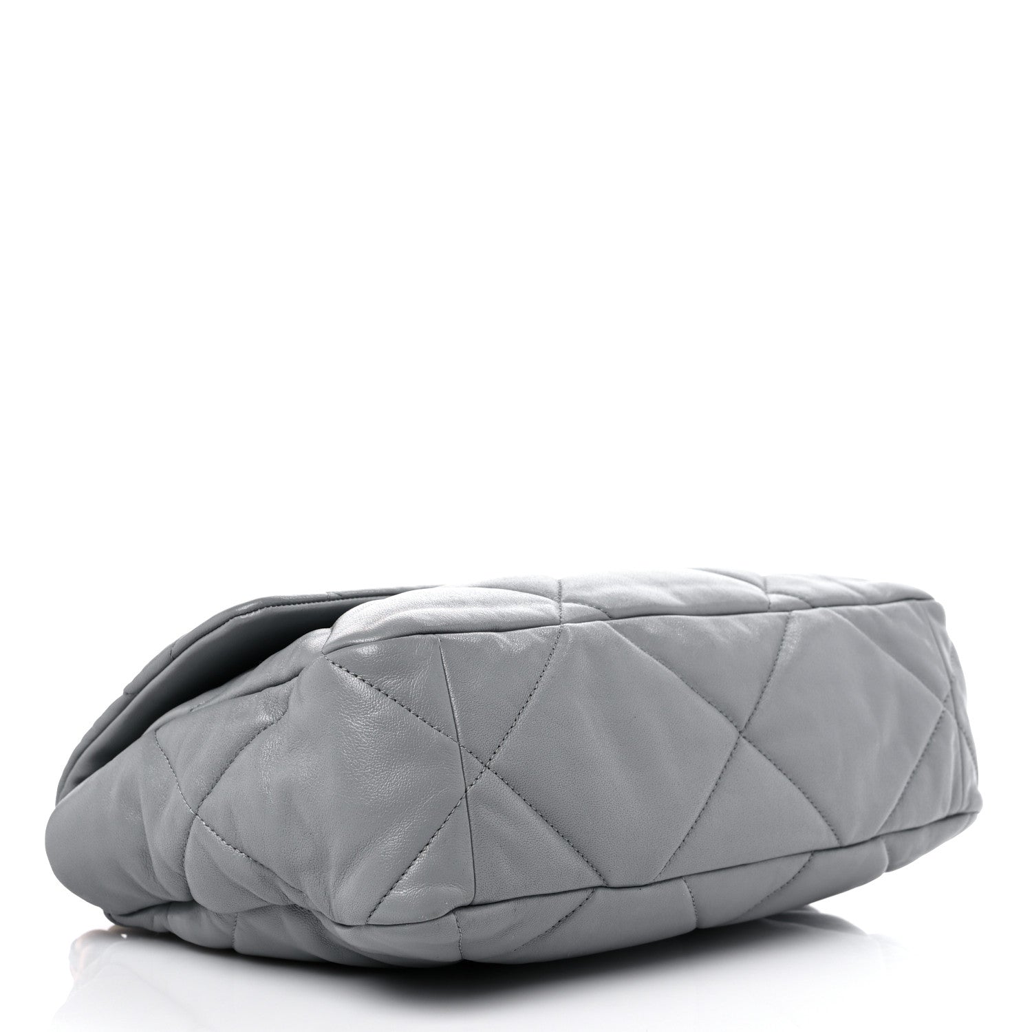 Chanel Lambskin Quilted Large Chanel 19 Flap Grey 4 of 10