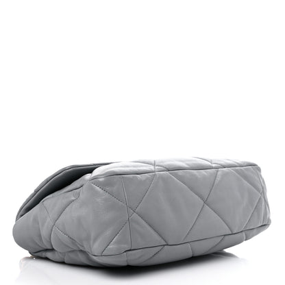 Chanel Lambskin Quilted Large Chanel 19 Flap Grey 4 of 10