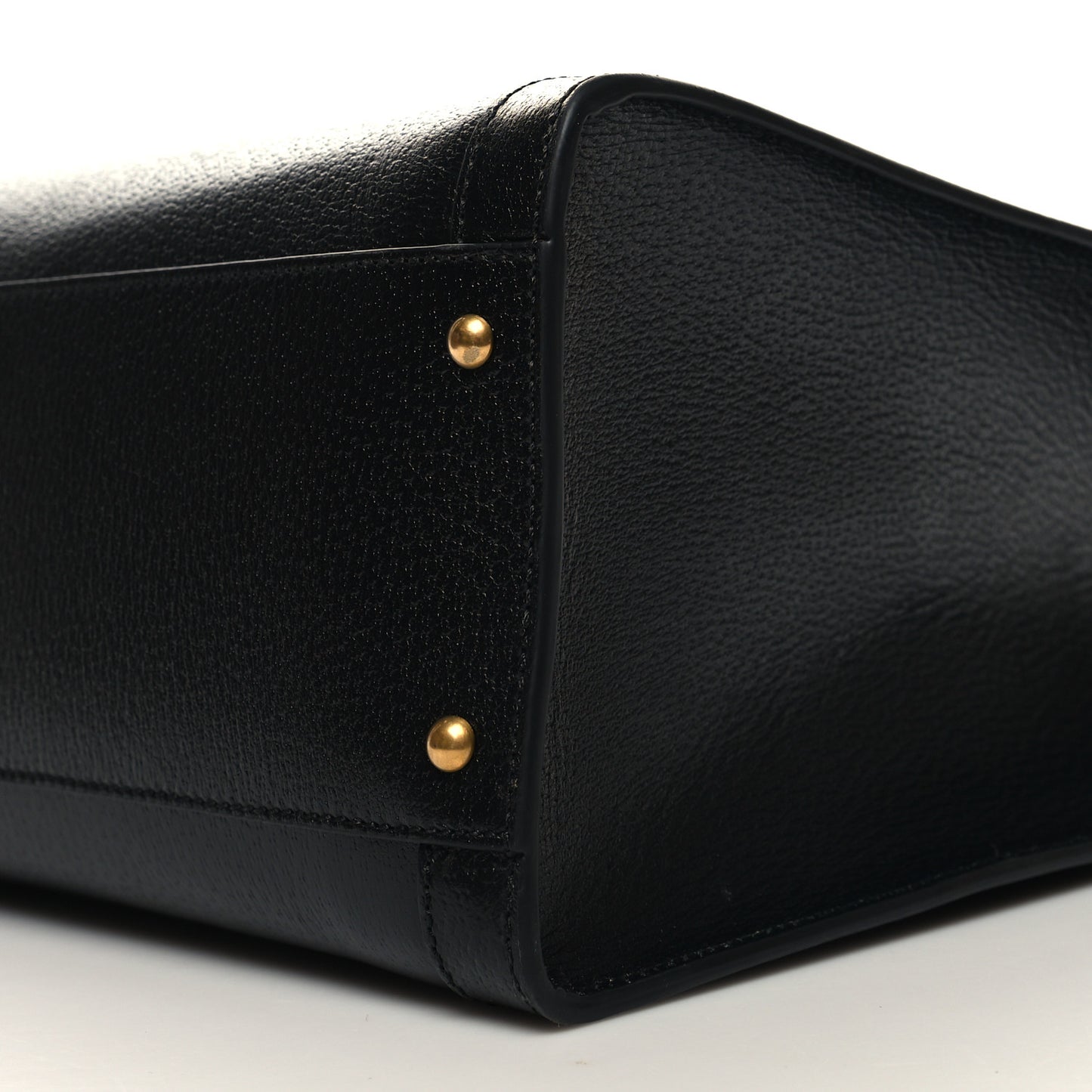 Wonka Grain Calfskin Large Diana Tote Bag Black