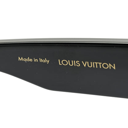 Louis Vuitton Acetate Cyclone Sunglasses Z1578E Black 5 of 9