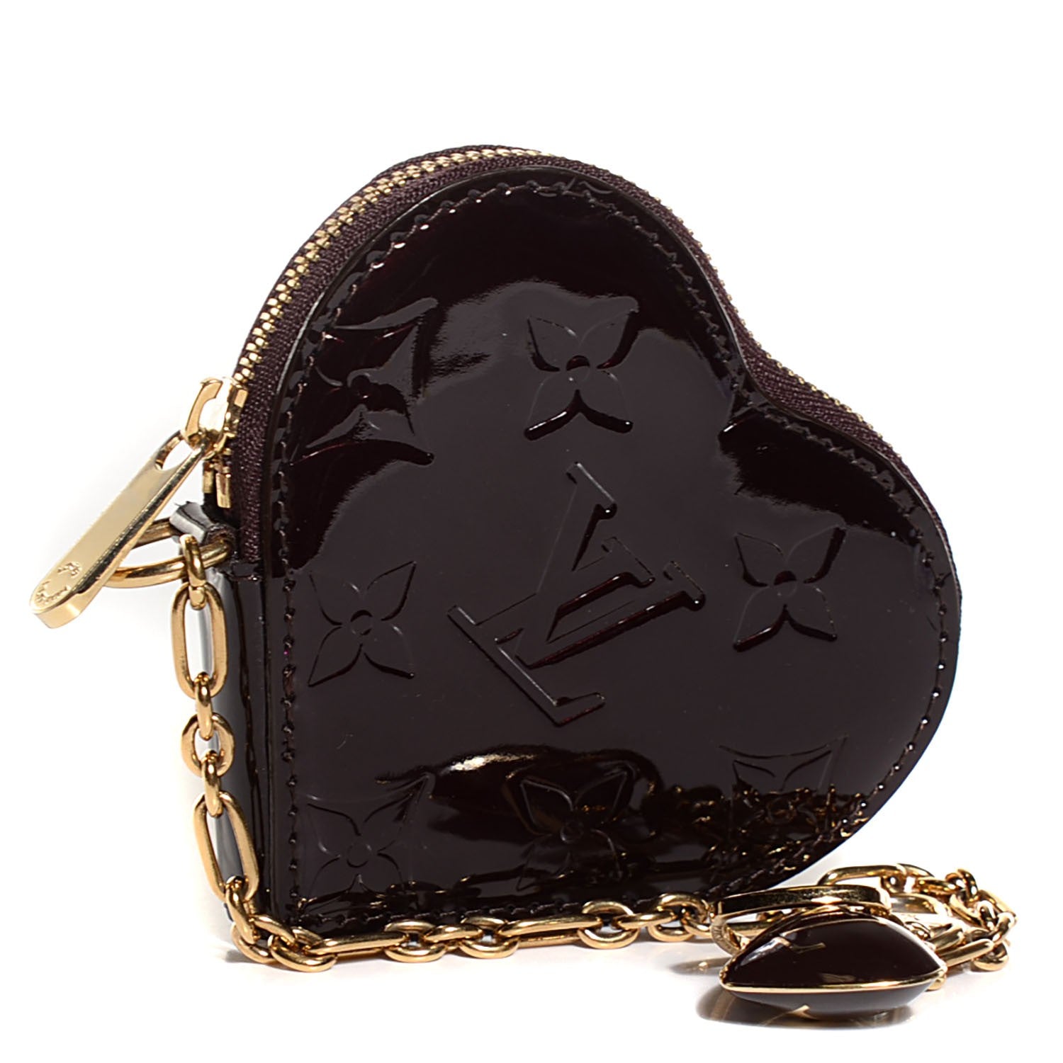 Louis Vuitton Vernis Coeur Heart Coin Purse Amarante 3 of 7
