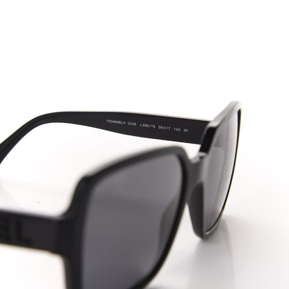 Chanel Acetate Polarized Square Sunglasses 5408 Black 6 of 8
