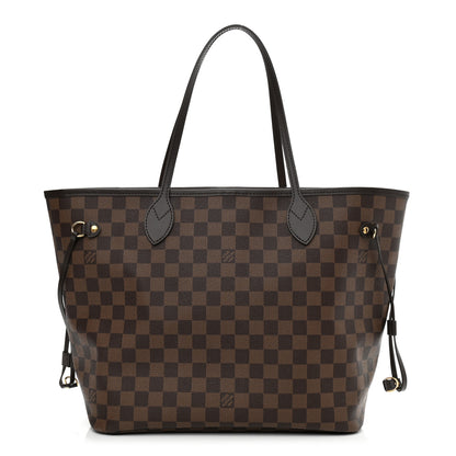 Louis Vuitton Damier Ebene Neo Neverfull MM Rose Ballerine 1 of 9