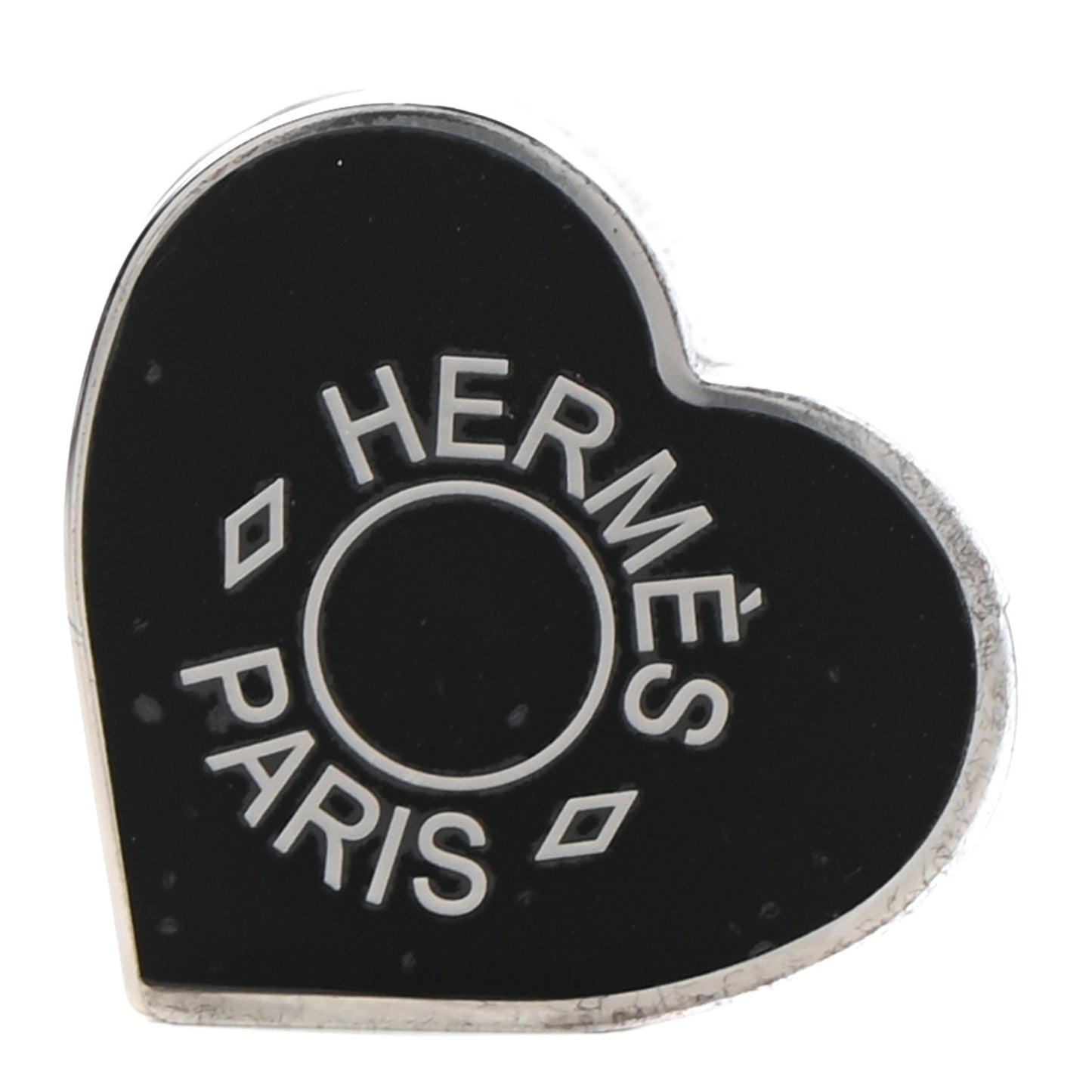 Palladium Coeur Scarf Ring Black