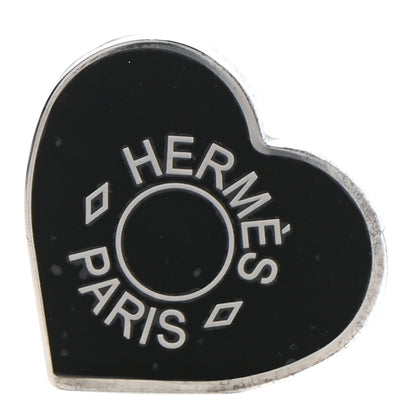 Hermes Palladium Coeur Scarf Ring Black 1 of 4