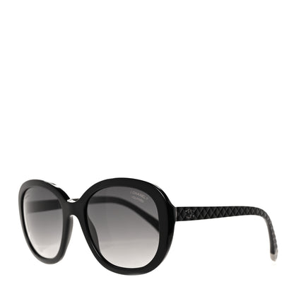 Chanel Acetate Quilted CC Polarized Sunglasses 5328 Black 1 of 7