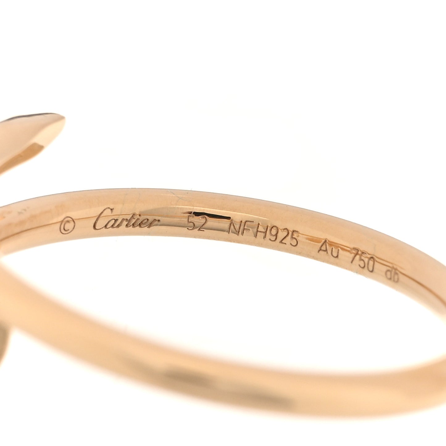 18K Yellow Gold Small Juste Un Clou Ring 52 6