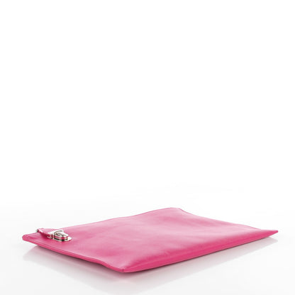 Prada Saffiano Lux Pochette Clutch Fuxia 4 of 9