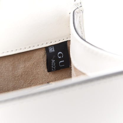 Gucci Calfskin Animal Studs Mini Sylvie Top Handle Bag White 7 of 11