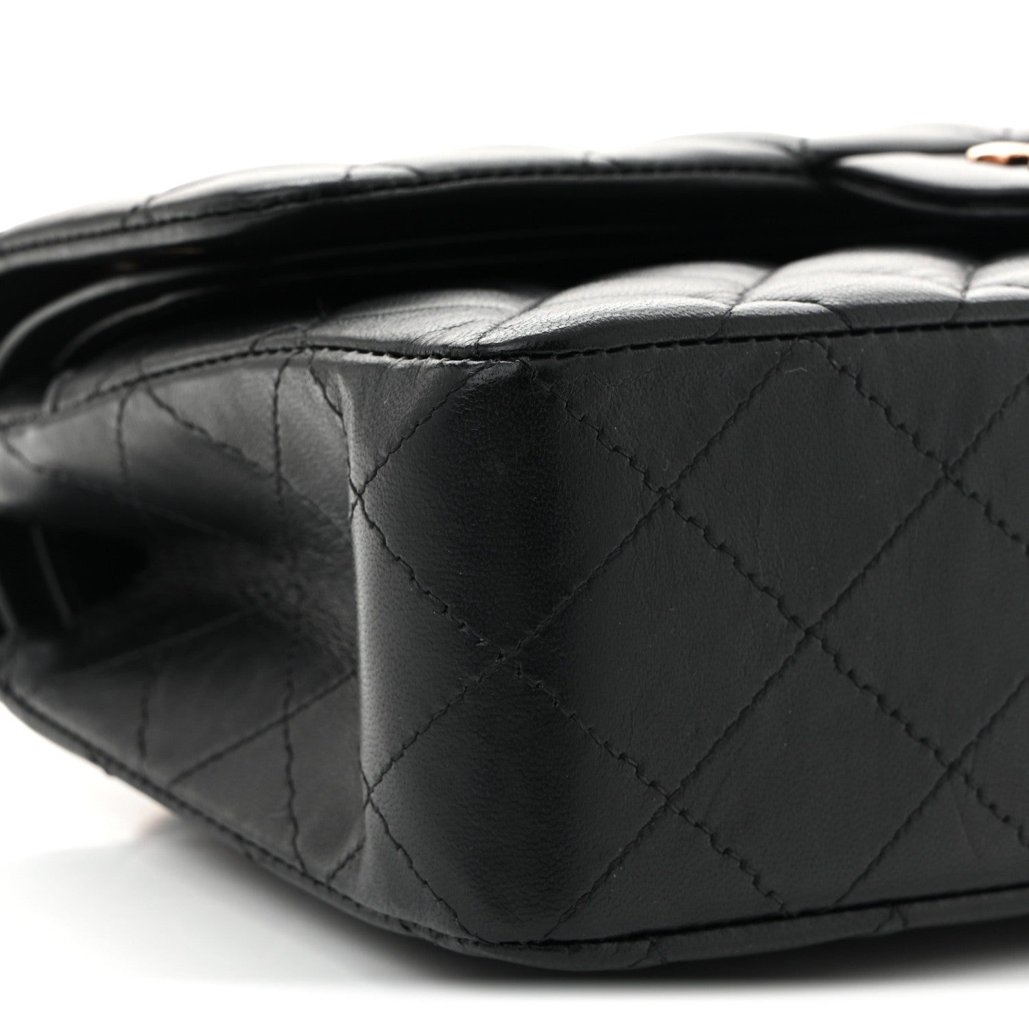 Chanel Lambskin Quilted Small Double Flap Black 9 of 11