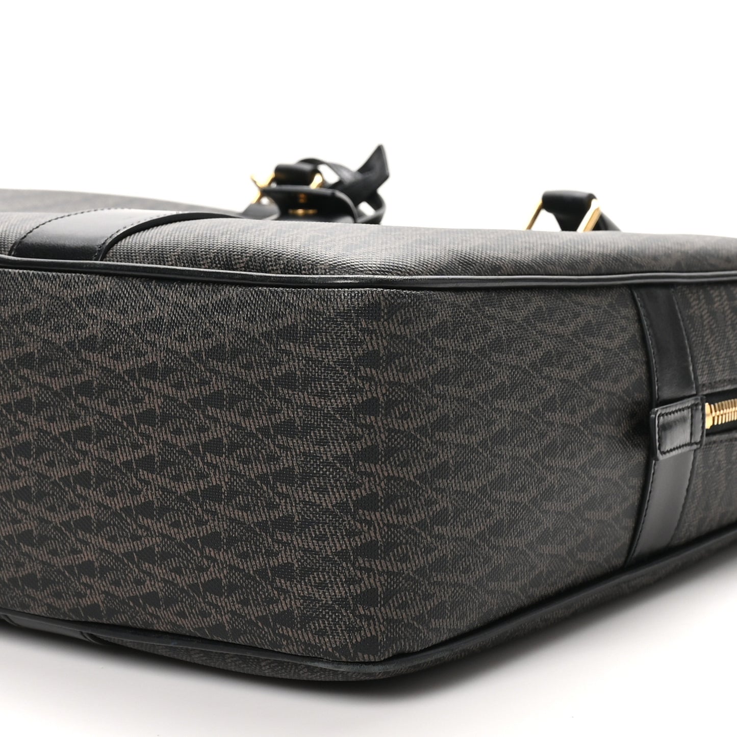 Toile Classic Monogram Rodeo Briefcase Black
