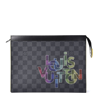 Louis Vuitton Damier Graphite Pochette Voyage MM Yellow 1 of 8