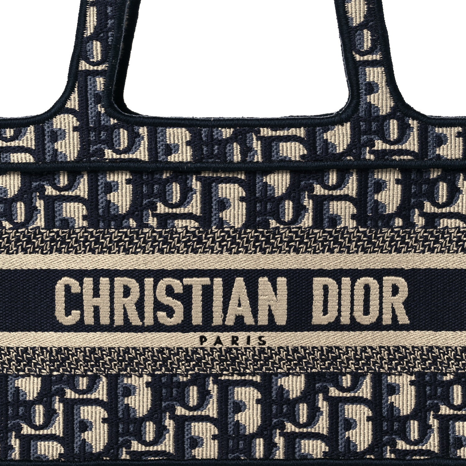 Christian Dior Oblique Mini Book Tote Blue Multicolor 8 of 10