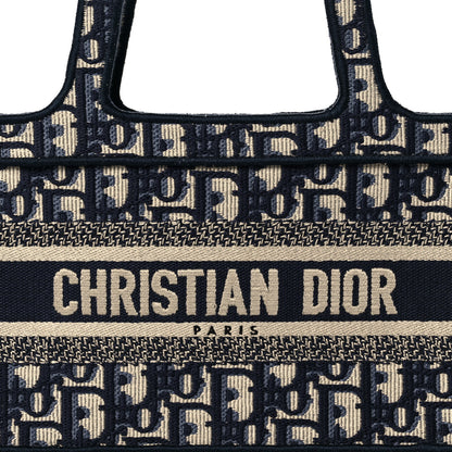 Christian Dior Oblique Mini Book Tote Blue Multicolor 8 of 10