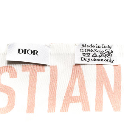 Christian Dior Silk ABCDior D Danse Mitzah Scarf Black 4 of 4